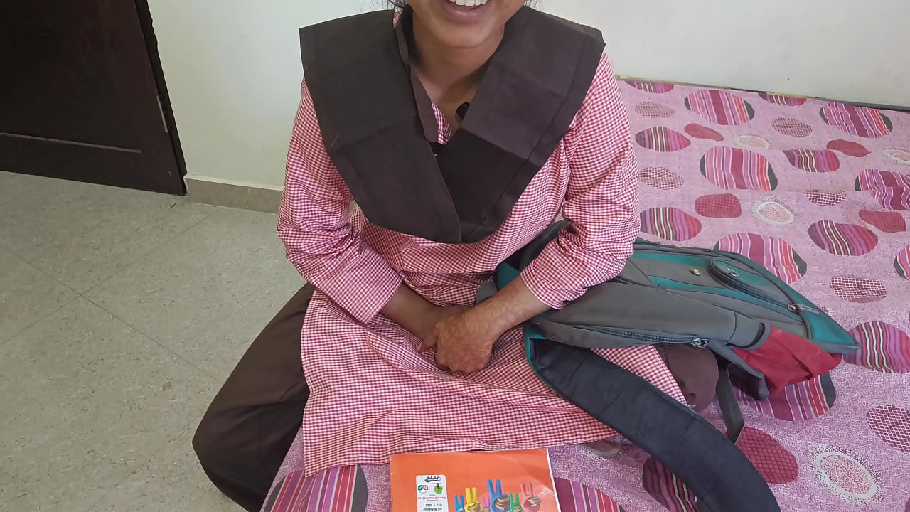 Free xnxx2 Indian teen student painful anal fucking with teacher