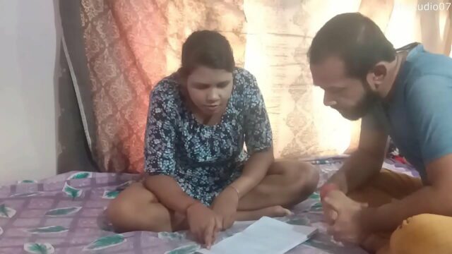 Indian Home tutor fucking sexy teen student at home! enjoy with clear audio