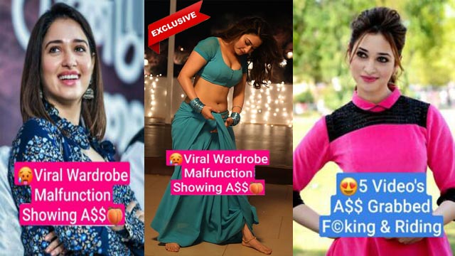 Tamannaah Bhatia Famous Actress Most Demanded Wardrobe Malfunction Showing Ass Fucking & Riding her Co-star Latest Exclusive 2023 uncut