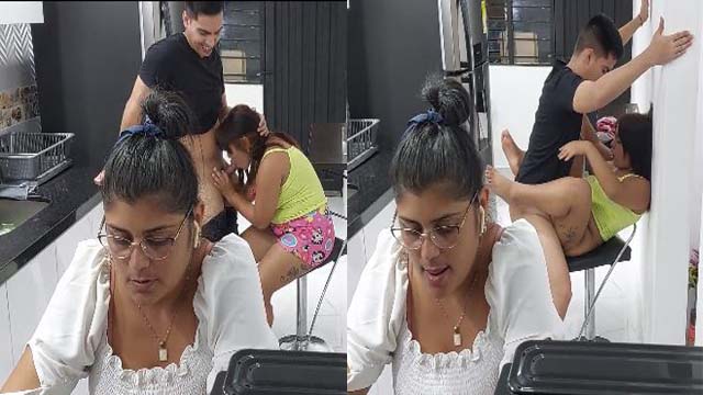 beautiful hot 2023 stepsister gets a delicious fuck in the kitchen Fucking Full Video