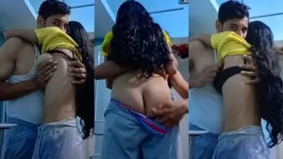 Latest Indian Sex MMS Young Teen Saali  Enjoying Passionate Sex With Jija