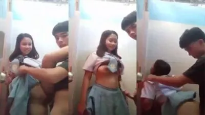 Indian Viral Sex MMS Cute School Girl Nude Fucking With BF In Bathroom