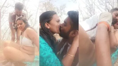 Indian bhabhi Porn Desperate Randi Wife Outdoor Fucking with lover