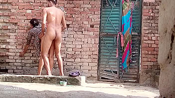 RajWap xyz Hidden Camera mms record horny couple fucking in open place