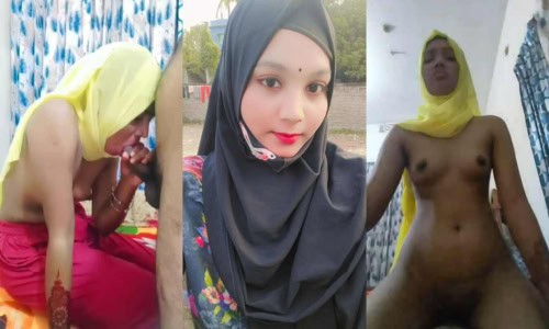 Indiansexstories3 com Small boobs Muslim hijab girl desi blowjob to brother viral MMS