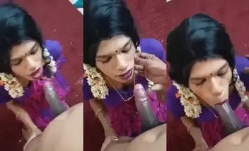 Desi49 Tamil Mallu Aunty XXX Shemale Sucks Gay Boy Cock
