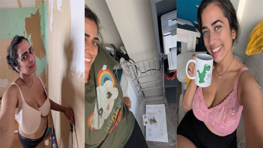 fsiblog4 Hindi sex videos Big Boobs Milf Aunty Showing Huge boobs Nude Playing with Dildo