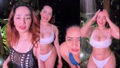 Latest Aditi Mistry Nude Live With Sister Divya Mistry Outdoor Nude Showers