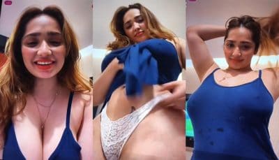 Aditi Mistry XXX Nude live Big Boobs In Blue Top Released